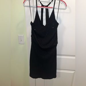Pants Store Black Sequin Cocktail Dress